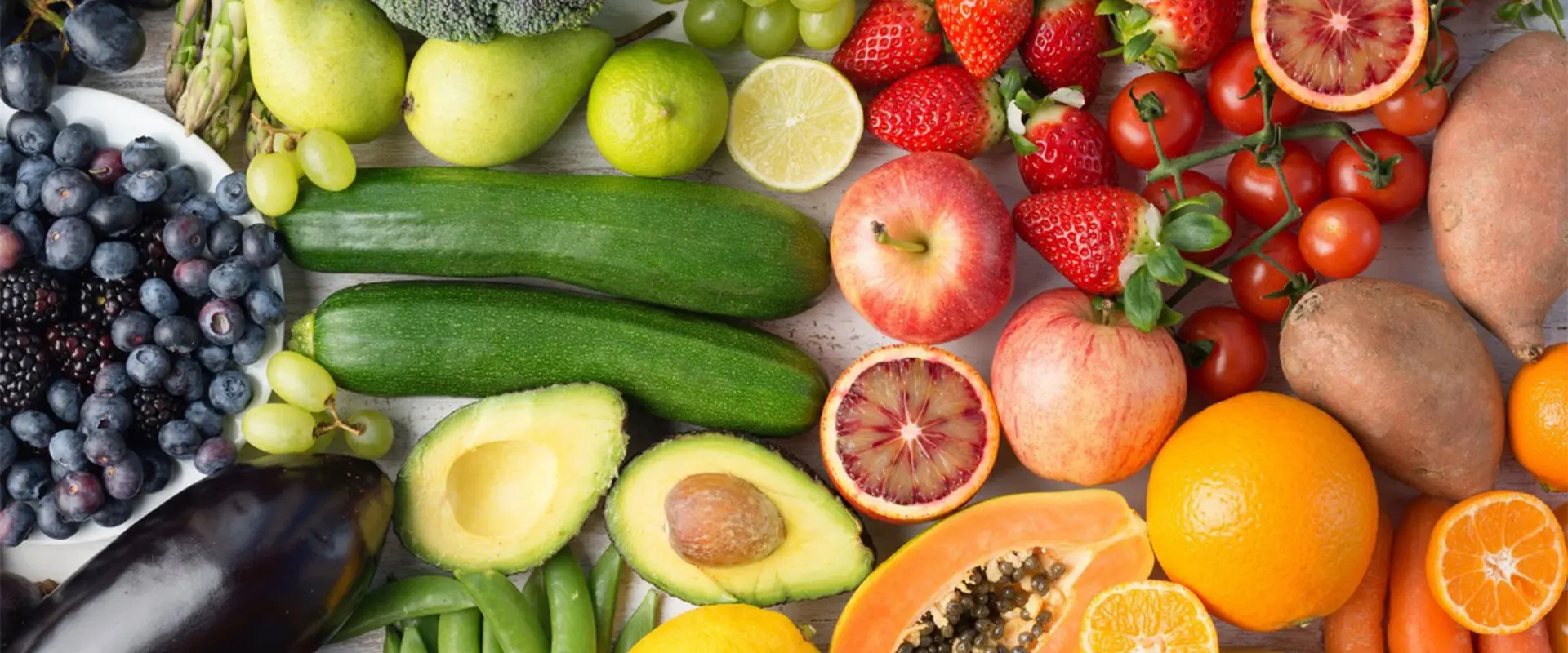 Pó orgânico das frutas e vegetais